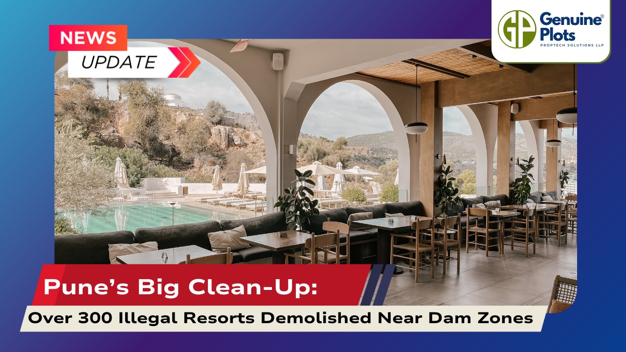 Pune’s Big Clean-Up: Over 300 Illegal Resorts Demolished Near Dam Zones ( Khadakwasla- Panshet Belt)